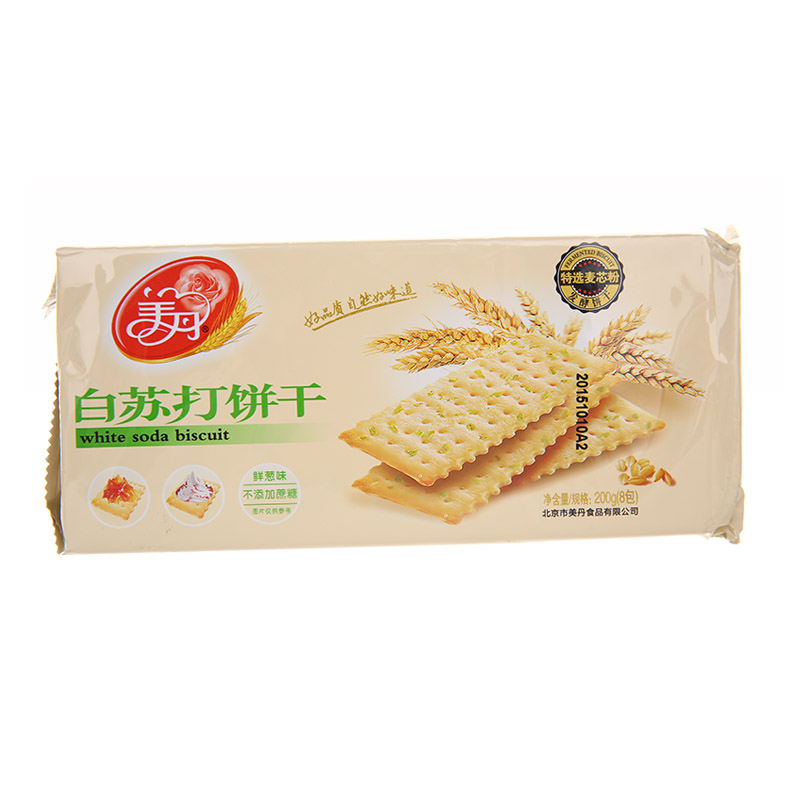 美丹白苏打饼干200克(鲜葱味)