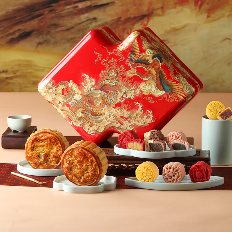 御茶膳房中秋莲蓉蛋黄月饼礼盒