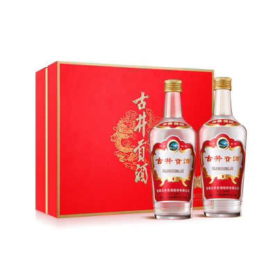 古井贡酒50度500ml*2老玻贡礼盒