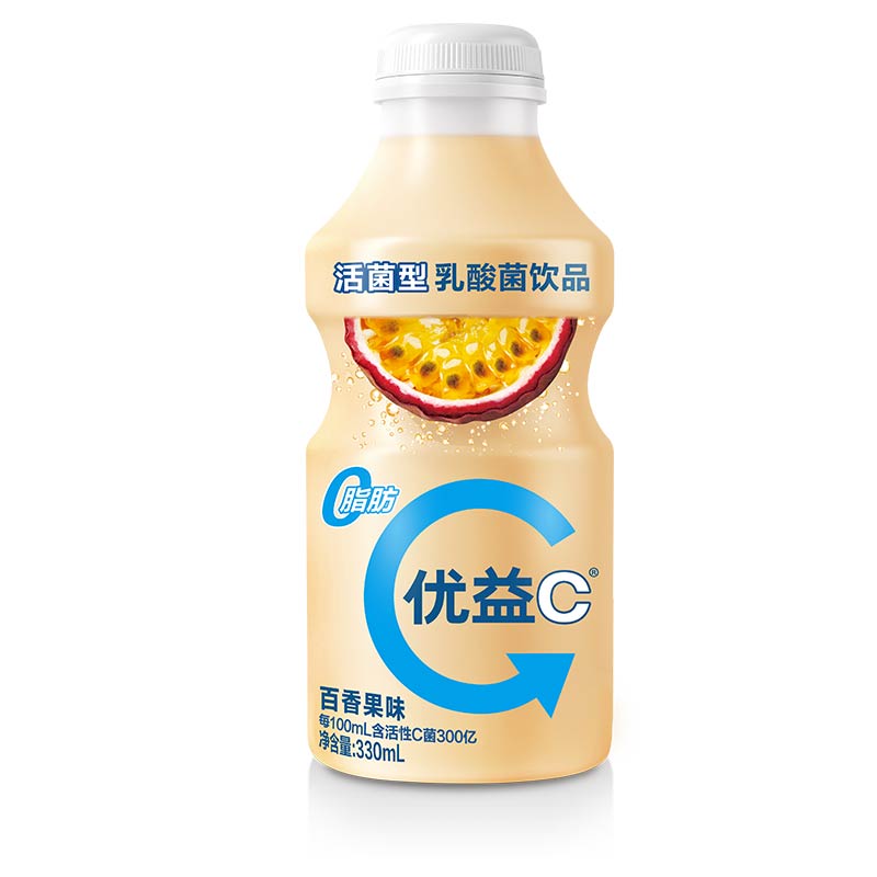 蒙牛优益c活菌型乳酸菌饮品百香果