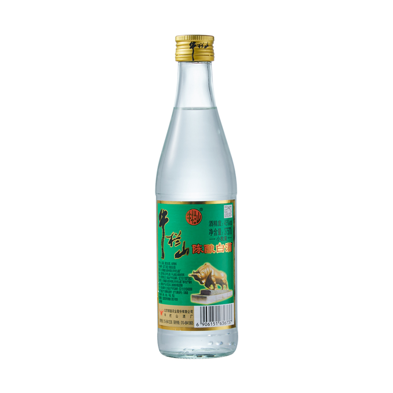 45度牛栏山陈酿375ml/瓶北京白酒瓶装传统特制金牌精选