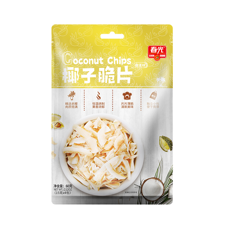 春光椰子脆片(榴莲味)60克/袋