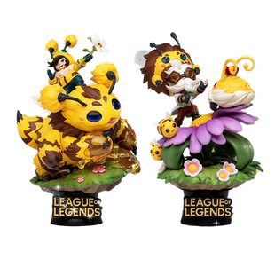 野兽王国英雄联盟LOL大发明家黑默丁格雪人努努小蜜蜂系列手办
