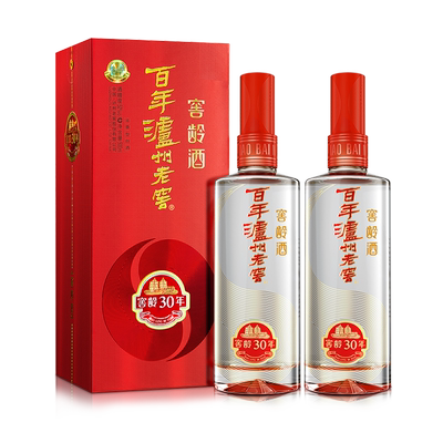 泸州老窖52度500ml*2瓶窖龄30年白酒