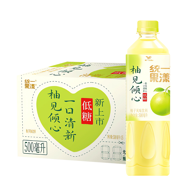 统一果漾柚见倾心500ml*15瓶