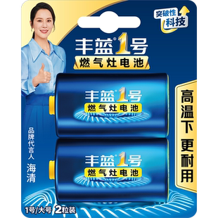 南孚丰蓝1号燃气灶电池2粒装一号大电池R20碳性煤气灶热水器专用
