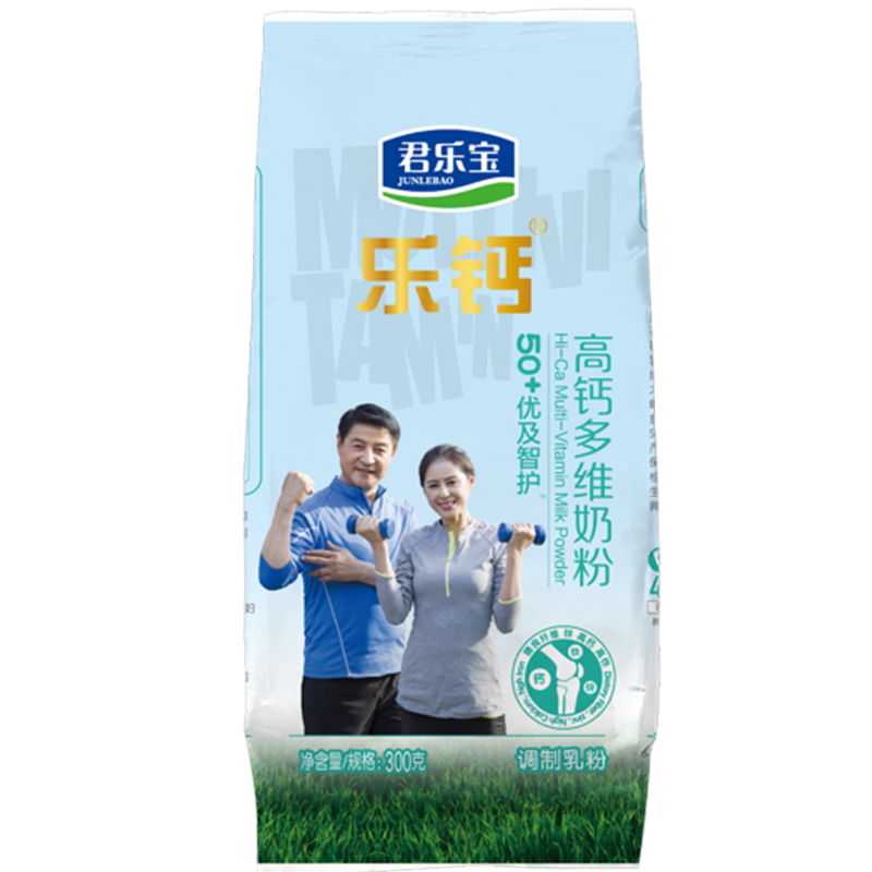 乐钙优及智护袋装高钙多维奶粉300g