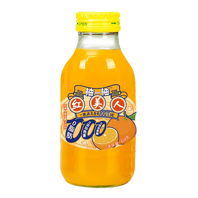 衢香源柚一柚红美人橘汁果汁饮料318g*6瓶0脂网红清爽解腻夏季