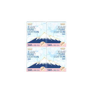 【杨紫同款】淘淘氧棉天山白消毒级卫生巾纯棉日用240mm10片4包