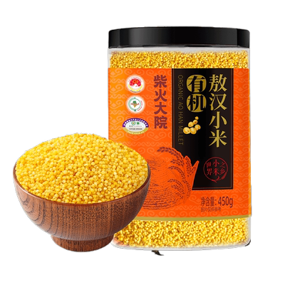 柴火大院有机敖汉小米450g×1罐