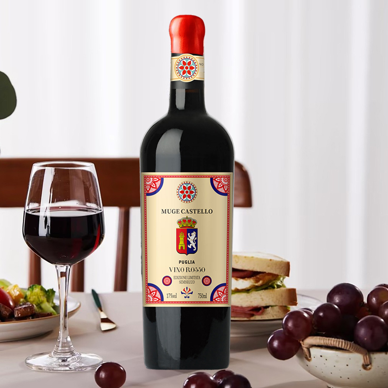 意大利年鉴98分摩田慕伽堡60年老藤干红葡萄酒单支