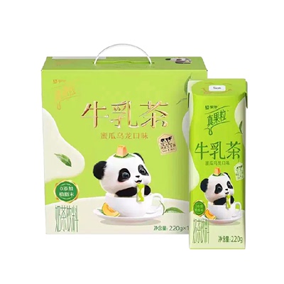 蒙牛1月产真果粒牛乳茶