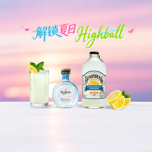 薄雾柠檬调酒 宾得宝柠檬果汁气泡水375ml+唐胡里奥龙舌兰酒50ml