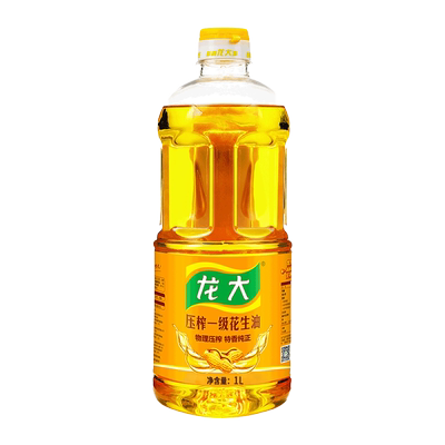龙大压榨一级特香纯正花生油1L