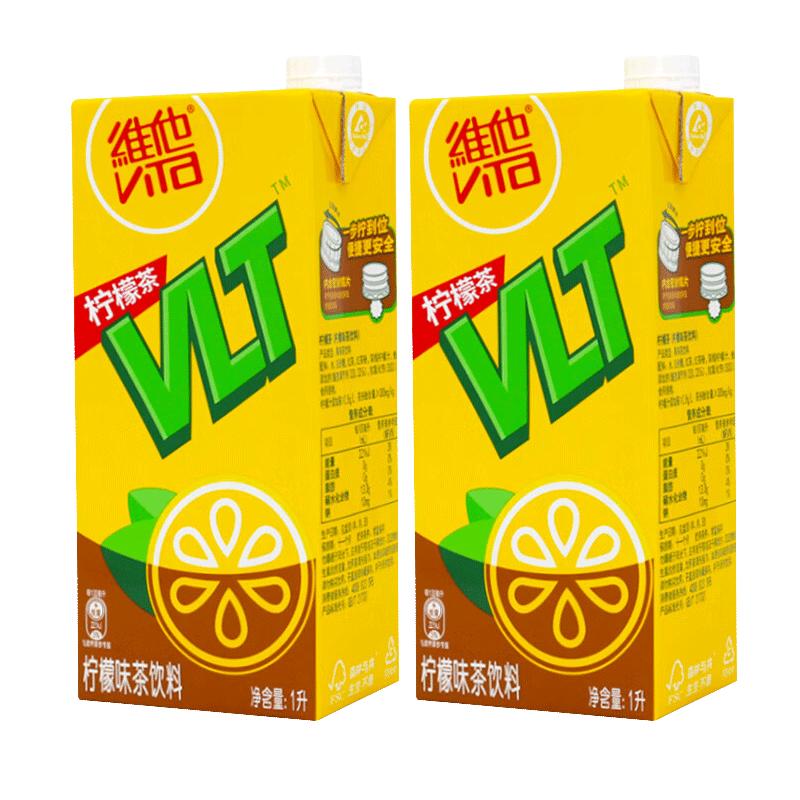 维他柠檬茶1升*2盒