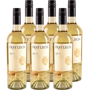 智利FRAY LEON富丽安Moscato莫斯卡托花果香半甜白葡萄酒整箱