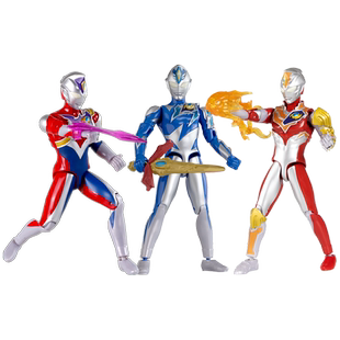 万代豪华版奥特曼超可动泽塔布莱泽特利迦德凯贝利亚玩具人偶