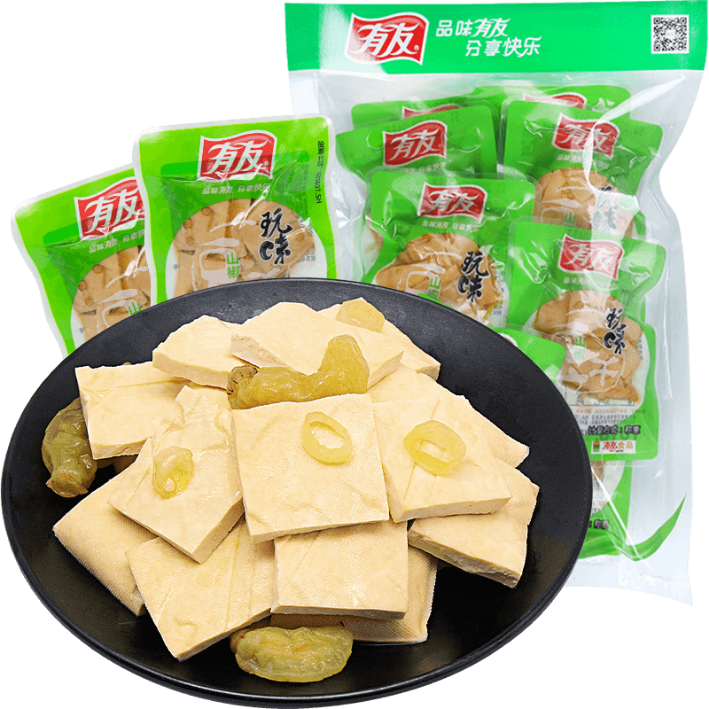 有友香菇豆干独立小包装零食268g