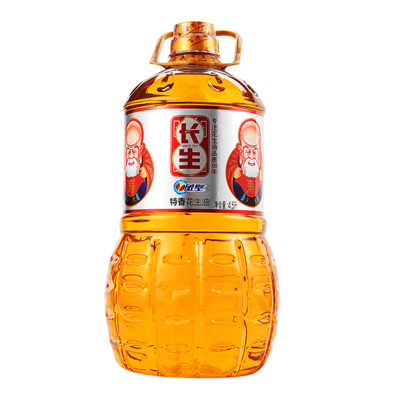 长生特香花生油4.5升/桶