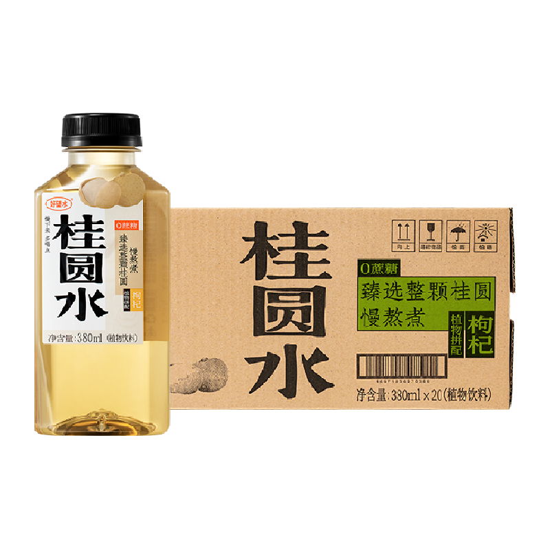 好望水茶饮料枸杞桂圆水380ml*20