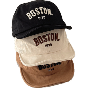 拉夏莉亚儿童帽子春秋男童鸭舌帽宝宝棒球帽女童遮阳帽防晒秋冬