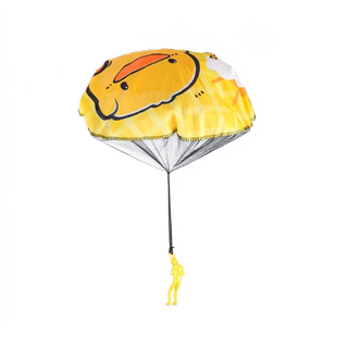 儿童小黄鸭降落伞户外运动公园手抛降落伞玩具幼儿园新年礼物男孩