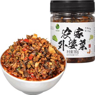 田野故事腌制榨菜农家外婆菜180g下饭菜湖南特产咸菜开胃下饭萝卜