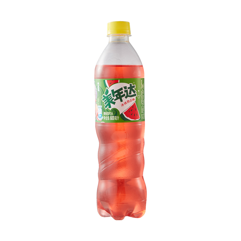 美年达冰镇西瓜味600ml/瓶饮料