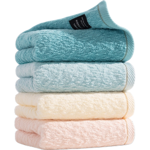 洁玉竹节纱毛巾纯棉加厚柔软洗脸家用日系男女吸水不掉毛洗澡面巾