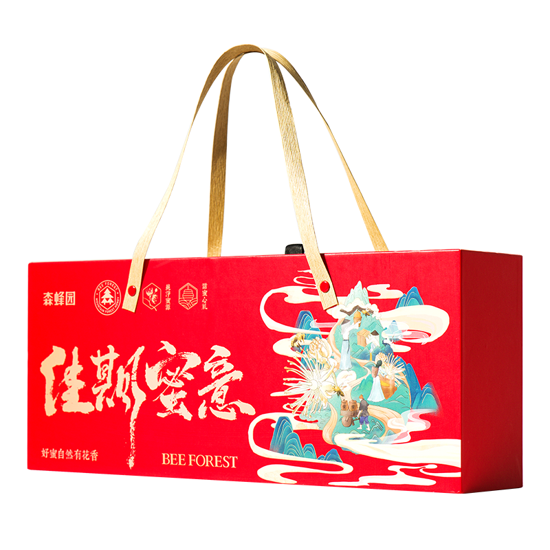 森蜂園益母草枸杞野菊花蜜組合佳期蜜意1050g端午禮盒送禮佳品