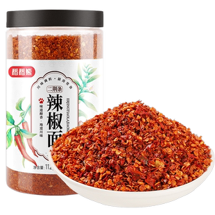 稻稻熊二荆条辣椒面正宗四川辣椒粉蘸料干碟油泼辣子辣椒香料香辣