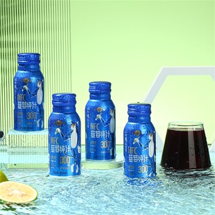 沃田蓝蓝莓汁100%纯果汁蓝莓原浆NFC不加水果汁饮料200ml*4瓶