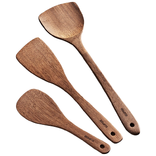 苏泊尔木铲鸡翅木护锅铲家用不粘锅专用耐高温炒菜铲子炒勺