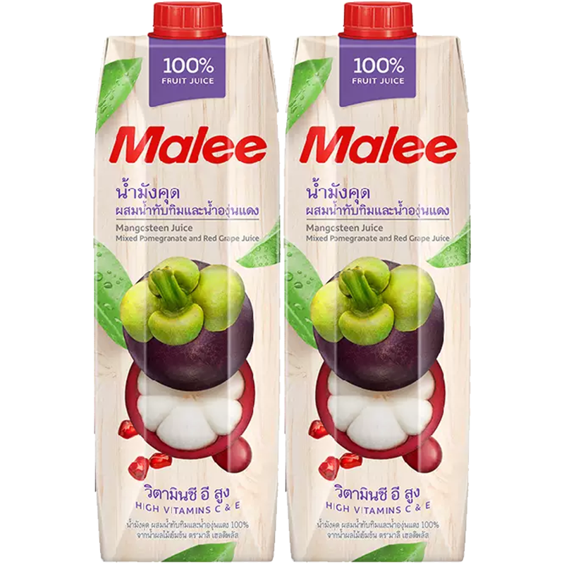 泰国进口Malee山竹复合汁1L×2瓶