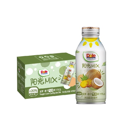Dole椰子饮料400ml×12瓶×1组