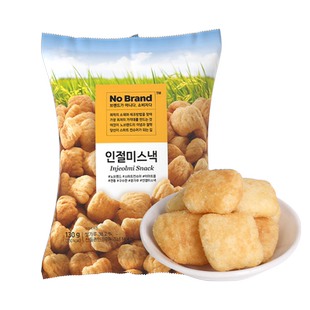 【进口】NoBrand诺倍得豆粉味年糕脆韩国网红休闲膨化零食小吃