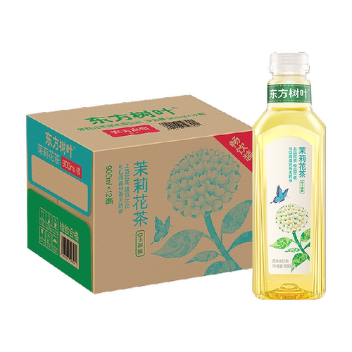 农夫山泉东方树叶茉莉花茶900ml*12无糖茶饮料 上新