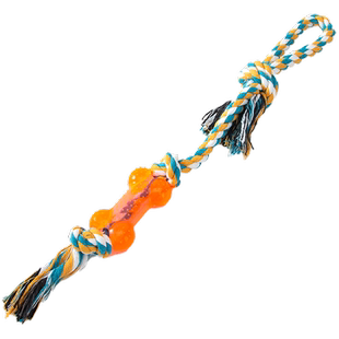嬉皮狗宠物用品狗狗玩具绳结咬绳拔河耐咬磨牙绳宠物结绳小型犬球