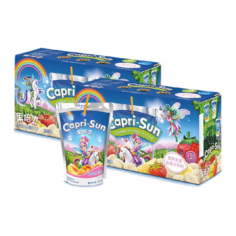 果倍爽桃苹果汁200ml×20瓶整箱