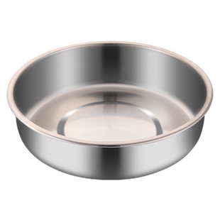 国风304不锈钢蒸盘食品级盆盘子加深碟托盘蒸菜蒸糕蛋羹盘备菜盘