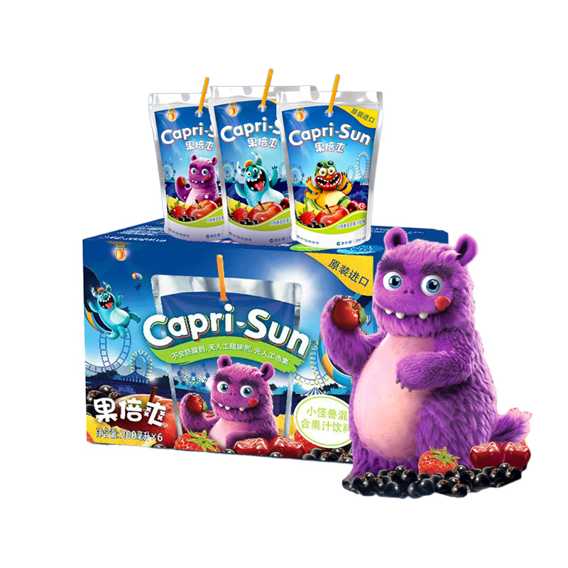 果倍爽新品混合口味口袋果汁整箱