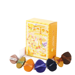 妖制一周粉扑戳戳乐气垫粉扑干湿两用粉底液不吃粉化妆海绵7枚