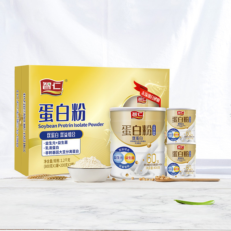 智仁蛋白粉质礼盒冲泡即食早餐营养代餐长辈老人送礼