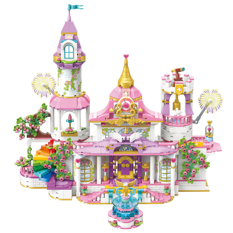 启蒙积木玩具莉娅皇家公主学院过家家城堡摆件模型女孩生日礼物