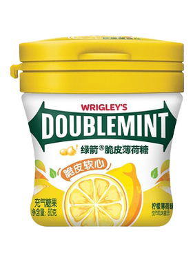绿箭薄荷糖脆皮软心糖糖果