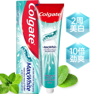 高露洁2周美白冰爽薄荷牙膏