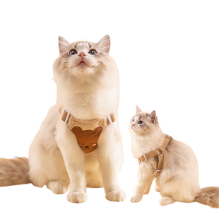 宠物小猫咪牵引绳外出专用背心式防挣脱猫胸背带猫绳遛猫绳子