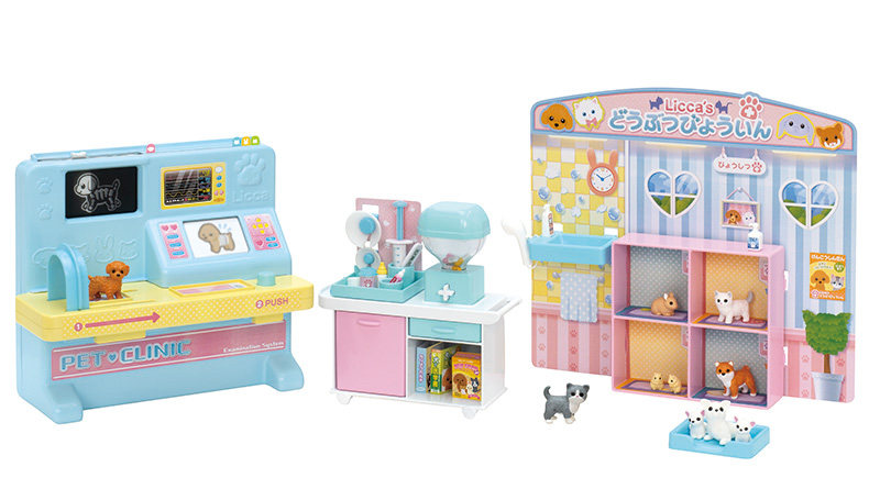 TOMY 리카 리카 인형 장면 애완 동물 클리닉 귀여운 애완 동물 장난감