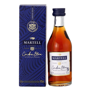 Martell马爹利蓝带白兰地特醇陈年进口洋酒50ml小酒版 法国