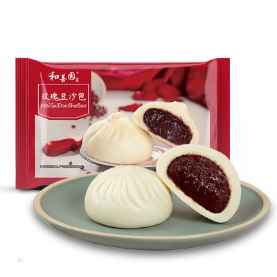 和善园玫瑰豆沙包儿童包点